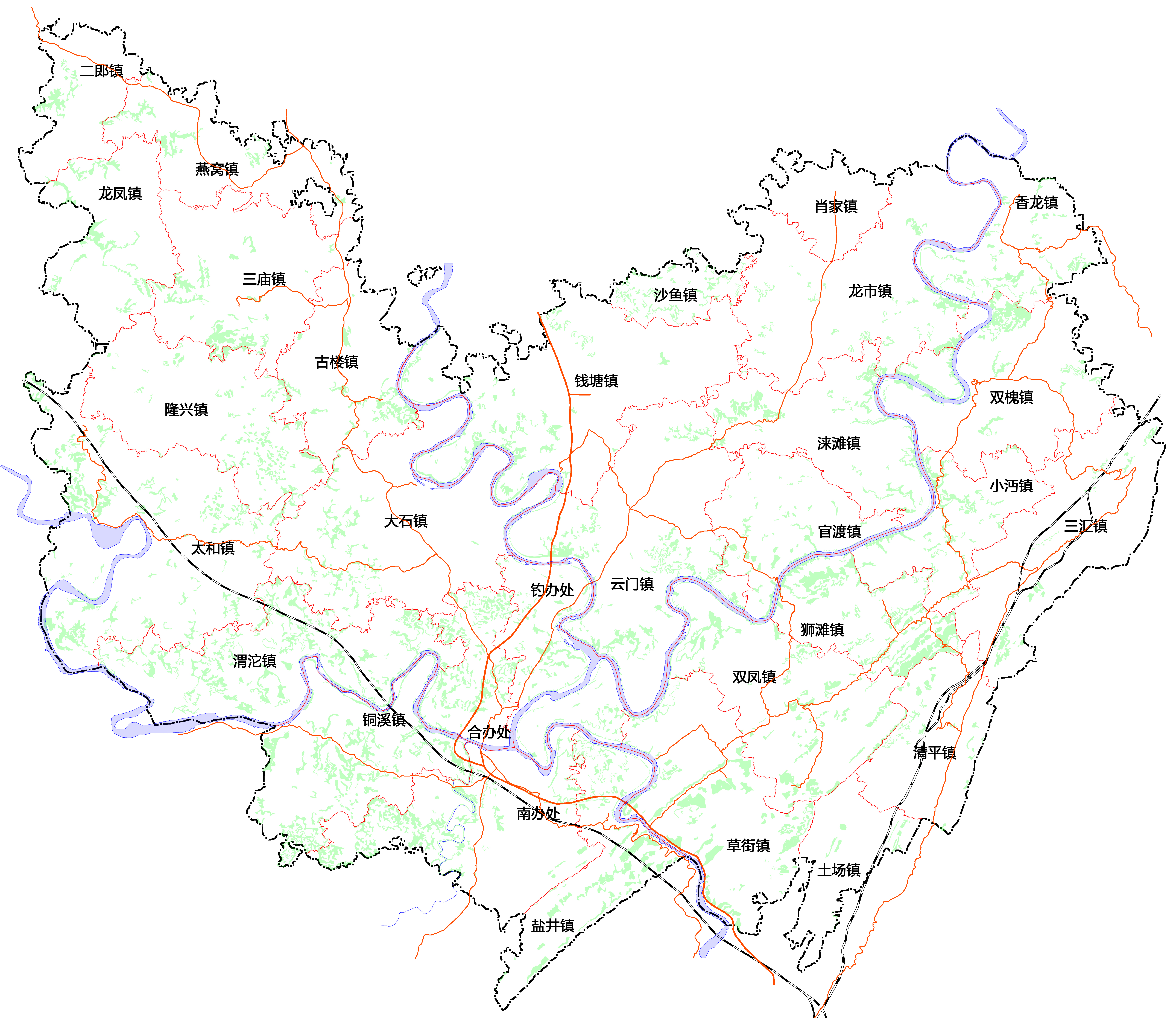 合川地图最新更新与详细解析